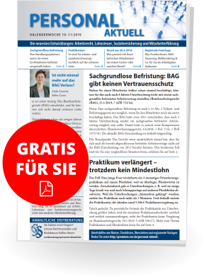 Personal aktuell - Corporate Benefits für Mitarbeiter